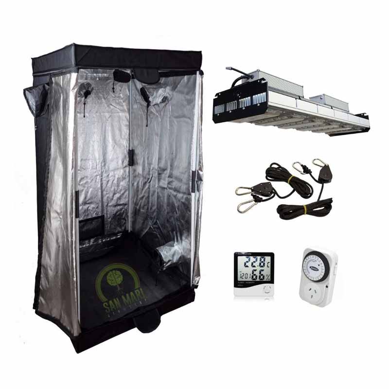 Kit Indoor Bellavita LITE 100x100 + Gs Iluminaciones Mx 300 + Accesorios
